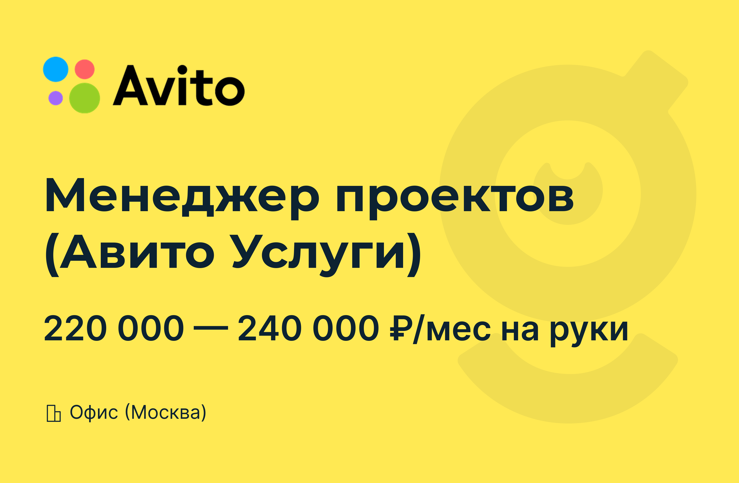 Бизнес проекты авито